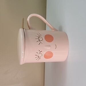 Pinky Up Annette Pastel Pink Mug with Lid & Tea Infuser